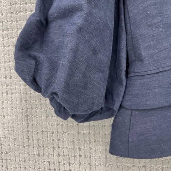 Anthropologie DOLAN Linen Balloon Sleeve Jacket Size XXS - Picture 3 of 10